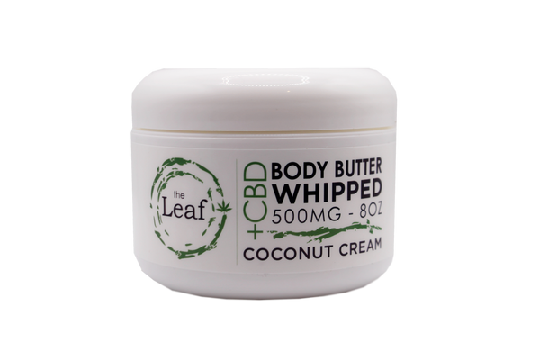 CBD Body Butter Whipped Coconut Cream 8oz 500mg