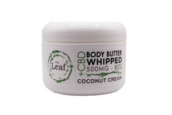 CBD Body Butter Whipped Coconut Cream 8oz 500mg