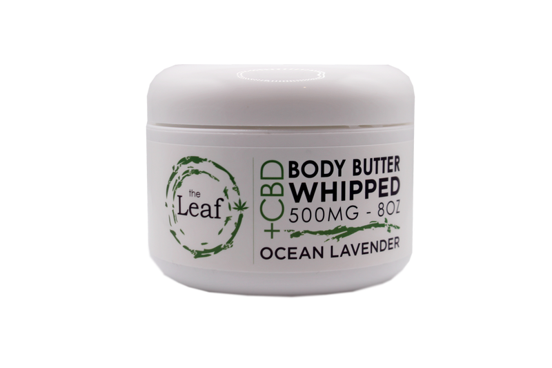 CBD Body Butter Whipped Ocean Lavender 8oz 500mg