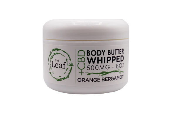 CBD Body Butter Whipped Orange Bergamot 8oz 500mg
